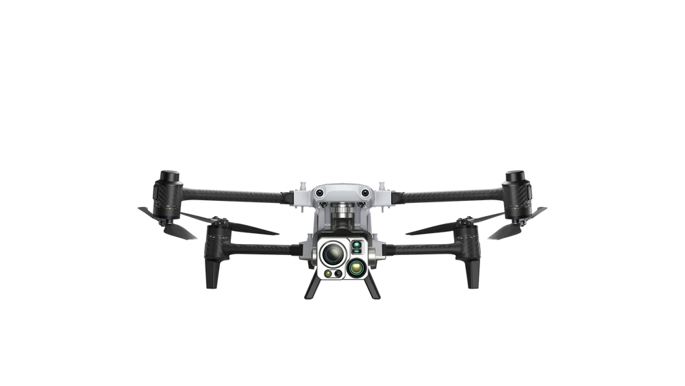 Black drone with a camera img