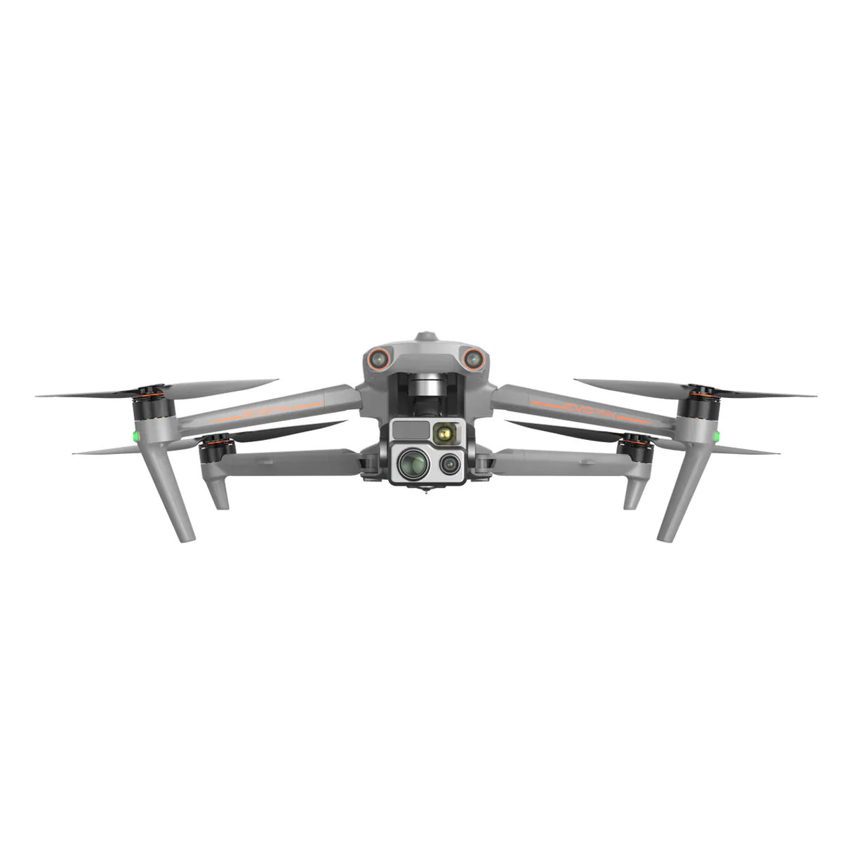Gray Autel Robotics EVO drone with camera on a white background