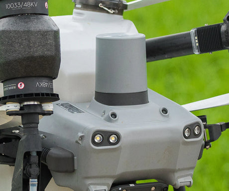 Close-up of Agras T50 Active Phased Array Radar drone's camera