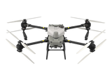 Hexacopter agras t50 drone with a white and black color