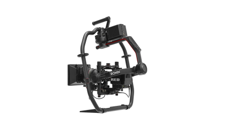 Camera stabilizer with Ronin branding on a white background
